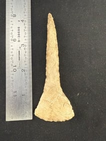 4 & 1/4" Paddle Drill Indian Artifact Arrowhead