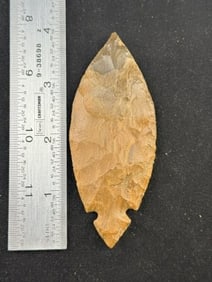 4" Turkeytail Indian Artifact Arrowhead