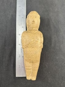 Human Effigy Engraved Stone Indian Artifact Arrowhead