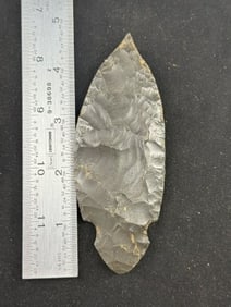 4 & 1/2" Turkeytail Indian Artifact Arrowhead