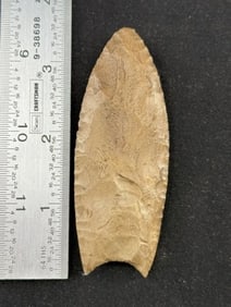 3 & 1/2" Clovis Indian Artifact Arrowhead