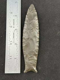 4 & 3/4" Cumberland Indian Artifact Arrowhead