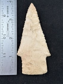 3 & 7/8" Hardin Indian Artifact Arrowhead