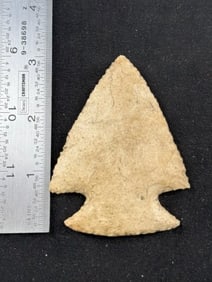 3 & 1/8" Hopewell Indian Artifact Arrowhead