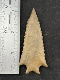 3 & 1/8" Texas Point Indian Artifact Arrowhead