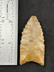 2 & 1/8" Clovis Indian Artifact Arrowhead