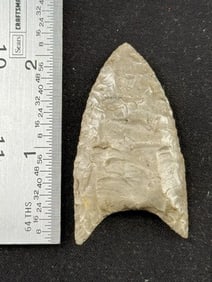 2 & 1/8" Clovis Indian Artifact Arrowhead