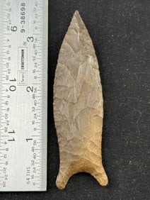 3 & 3/8" Cumberland Indian Artifact Arrowhead