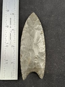 4" Clovis Indian Artifact Arrowhead
