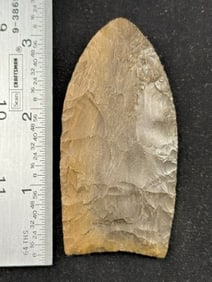3 & 1/8" Clovis Indian Artifact Arrowhead