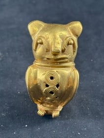 Tumbaga Tairona Gold Figurine UNKNOWN MATERIAL Indian Artifact Arrowhead