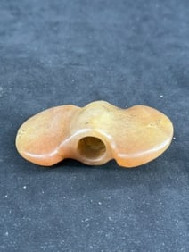 Quartz Bannerstone Indian Artifact Arrowhead