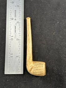 Engraved Trade Pipe Indian Artifact Arrowhead