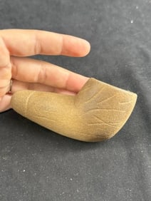 Engraved Stone Pipe Indian Artifact Arrowhead