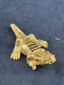 Tumbaga Tairona Gold Figurine UNKNOWN MATERIAL Indian Artifact Arrowhead