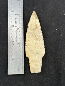 4 & 1/8" Adena Indian Artifact Arrowhead