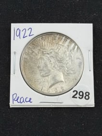 1922 Peace Silver Dollar Coin