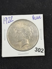 1922 Peace Silver Dollar Coin