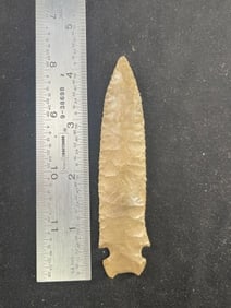 4 & 1/4" Graham Cave Indian Artifact Arrowhead