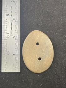 2 & 3/8" Gorget Indian Artifact Arrowhead