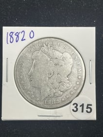 1882 O Morgan Silver Dollar Coin