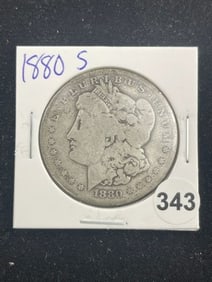 1880 S Morgan Silver Dollar Coin