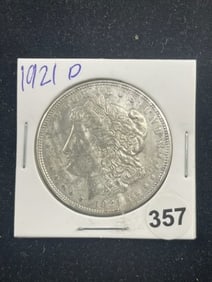 1921 D Morgan Silver Dollar Coin