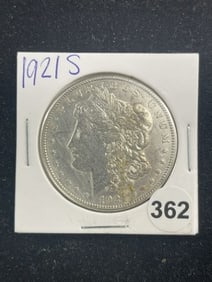 1921 S Morgan Silver Dollar Coin