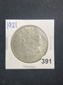 1921 Morgan Silver Dollar Coin