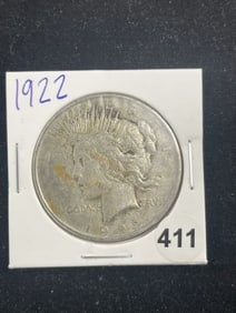 1922 Peace Silver Dollar Coin