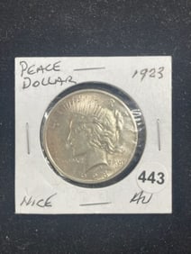 1923 Peace Silver Dollar Coin