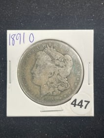 1891 O Morgan Silver Dollar Coin