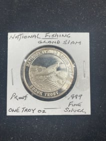National Fishing Grand Slam One Ounce Silver Round Coin