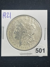 1921 Morgan Silver Dollar Coin