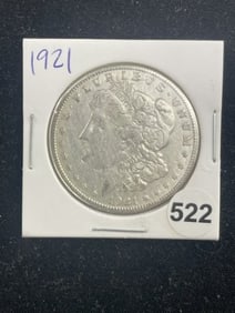 1921 Morgan Silver Dollar Coin