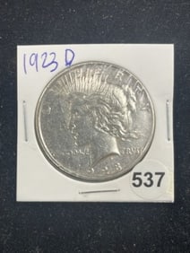 1923 D Peace Silver Dollar Coin