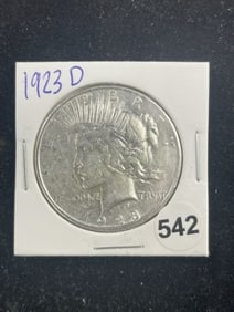 1923 D Peace Silver Dollar Coin