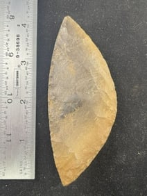 Crescent Knife Indian Artifact Arrowhead