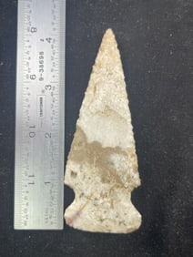 Side Notch Indian Artifact Arrowhead