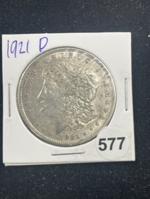 1921 D Morgan Silver Dollar Coin
