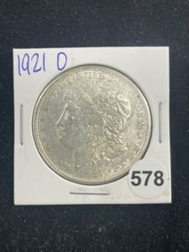 1921 D Morgan Silver Dollar Coin