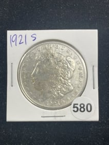 1921 S Morgan Silver Dollar Coin