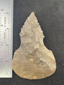 Chipped Axe Indian Artifact Arrowhead