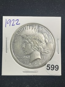 1922 Peace Silver Dollar Coin