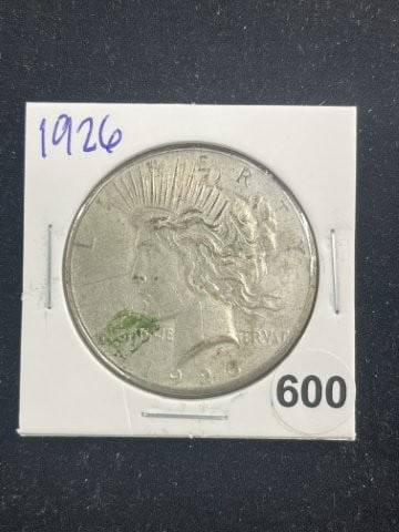 1926 Peace Silver Dollar Coin (1 of 2)