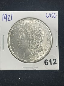 1921 UNC Morgan Silver Dollar Coin
