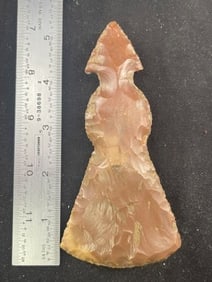 Chipped Axe Indian Artifact Arrowhead