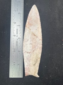 Cumberland chip on base Indian Artifact Arrowhead