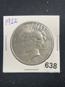 1922 Peace Silver Dollar Coin