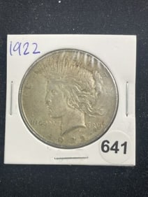 1922 Peace Silver Dollar Coin